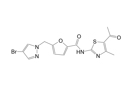 2-furancarboxamide, N-(5-acetyl-4-methyl-2-thiazolyl)-5-[(4-bromo-1H-pyrazol-1-yl)methyl]-