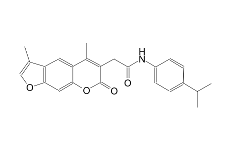 7H-furo[3,2-g][1]benzopyran-6-acetamide, 3,5-dimethyl-N-[4-(1-methylethyl)phenyl]-7-oxo-