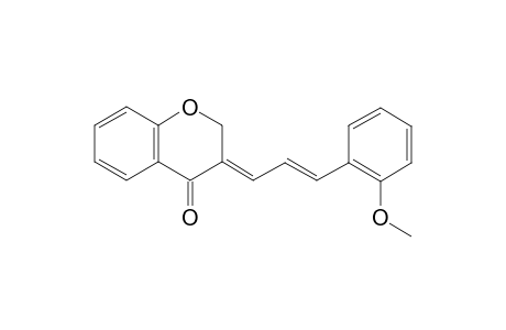 (3E)-3-[(2E)-3-(2-Methoxyphenyl)prop-2-en-1-ylidene]-3,4-dihydro-2H-1-benzopyran-4-one