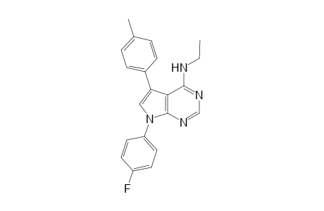 N-Ethyl-7-(4-fluorophenyl)-5-p-tolyl-7H-pyrrolo[2,3-d]pyrimidin-4-amine