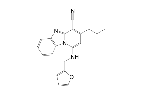 1-[(2-furylmethyl)amino]-3-propylpyrido[1,2-a]benzimidazole-4-carbonitrile