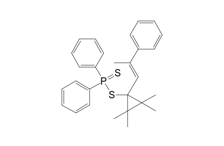 1-(2-phenylprop-1-enyl)-2,2,3,3-tetramethylcyclopropyldiphenylphosphinodithioate