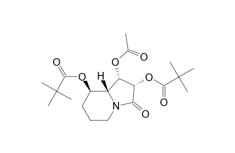 (1S)-(1.alpha.,2.alpha.,8.beta.,8a.beta.)-1-acetoxy-2,8-bis[(2,2-dimethylpropanoyl)oxy]hexahydro-3(2H)-indolizinone