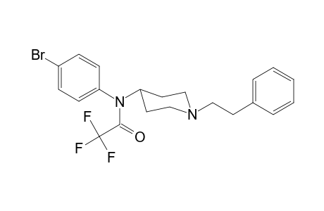 N-4-Bromophenyl-2,2,2-trifluoro-N-[1-(2-phenylethyl)piperidin-4-yl]acetamide