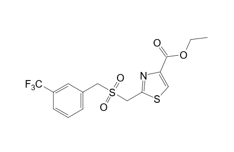 2-{{[m-(trifluoromethyl)benzyl]sulfonyl}methyl}-4-thiazolecarboxylic acid, ethyl ester
