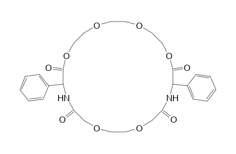 3,14-diphenyl-1,7,10,16,19,22-hexaoxa-4,13-diazacyclotetracosane-2,5,12,15-tetrone