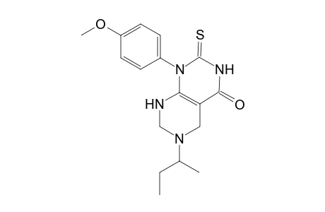 6-(butan-2-yl)-1-(4-methoxyphenyl)-2-sulfanylidene-1H,2H,3H,4H,5H,6H,7H,8H-[1,3]diazino[4,5-d]pyrimidin-4-one