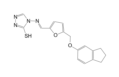 4-[((E)-{5-[(2,3-dihydro-1H-inden-5-yloxy)methyl]-2-furyl}methylidene)amino]-4H-1,2,4-triazol-3-yl hydrosulfide