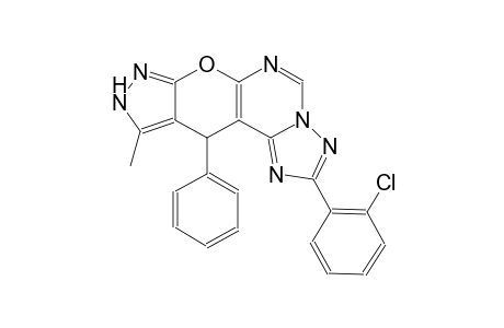 2-(2-chlorophenyl)-10-methyl-11-phenyl-9,11-dihydropyrazolo[4',3':5,6]pyrano[3,2-e][1,2,4]triazolo[1,5-c]pyrimidine