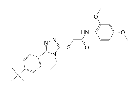 2-{[5-(4-tert-butylphenyl)-4-ethyl-4H-1,2,4-triazol-3-yl]sulfanyl}-N-(2,4-dimethoxyphenyl)acetamide