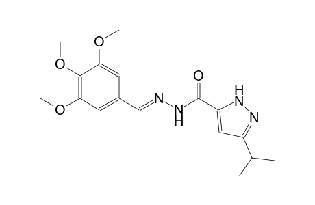 1H-pyrazole-5-carboxylic acid, 3-(1-methylethyl)-, 2-[(E)-(3,4,5-trimethoxyphenyl)methylidene]hydrazide