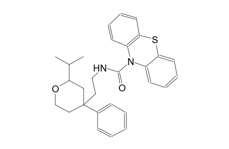 N-[2-(2-isopropyl-4-phenyltetrahydro-2H-pyran-4-yl)ethyl]-10H-phenothiazine-10-carboxamide