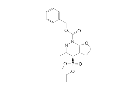 BENZYL-(+/-)-(4R*,4A-S*,7A-R*)-4-(DIETHOXYPHOSPHORYL)-3-METHYL-4A,5,6,7A-TETRAHYDRO-4H-FURO-[2,3-C]-PYRIDAZINE-1-CARBOXYLATE