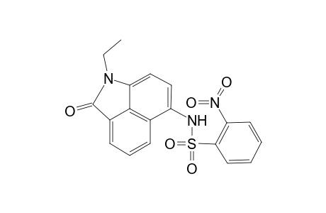 N-(1-ethyl-2-oxo-1,2-dihydro-benzo[cd]indol-6-yl)-2-nitro-benzenesulfonamide