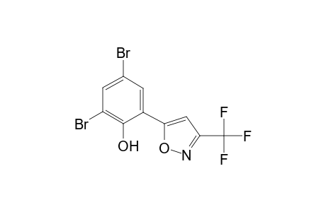 2,4-Dibromo-6-[3-(trifluoromethyl)-1,2-oxazol-5-yl]phenol