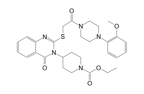 1-piperidinecarboxylic acid, 4-(2-[[2-[4-(2-methoxyphenyl)-1-piperazinyl]-2-oxoethyl]thio]-4-oxo-3(4H)-quinazolinyl)-, ethyl ester