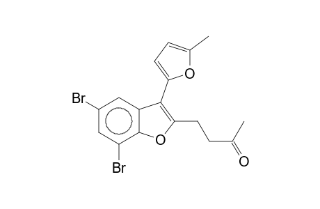 4-[5,7-bis(bromanyl)-3-(5-methylfuran-2-yl)-1-benzofuran-2-yl]butan-2-one