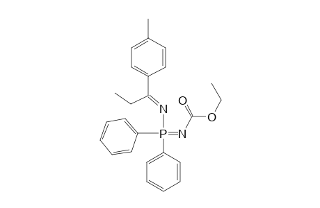 Carbamic acid, [[[1-(4-methylphenyl)propylidene]amino]diphenylphosph oranylidene]-, ethyl ester