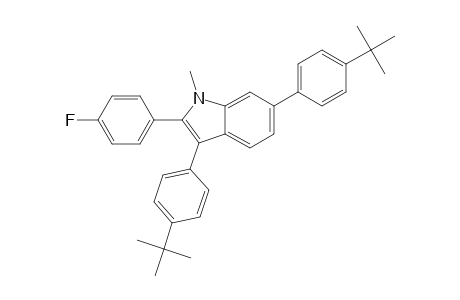 3,6-Bis(4-(tert-butyl)phenyl)-2-(4-fluorophenyl)-1-methyl-1H-indole