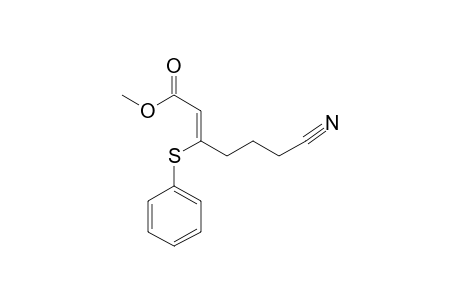 METHYL-(Z)-6-CYANO-3-PHENYLTHIO-2-HEXENOATE