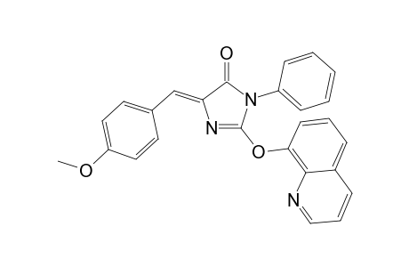 5-(4-Methoxybenzylidene)-3-phenyl-2-(8-quinolinoxy)-4H-imidazolin-4-one