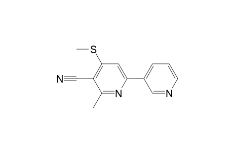 2-methyl-4-(methylthio)-6-(3-pyridinyl)-3-pyridinecarbonitrile