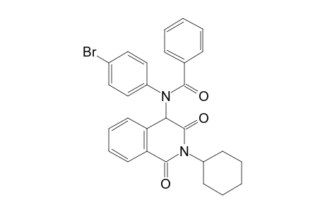 N-(4-Bromophenyl)-N-(2-cyclohexyl-1,3-dioxo-1,2,3,4-tetrahydroisoquinolin-4-yl)benzamide
