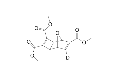 8-Deuterio-9-oxa-exo-tricyclo[4.2.1.0(2.5)]nonadiene-(3,7)-tricarboxylicacid-(3,4,7)-triamethylester