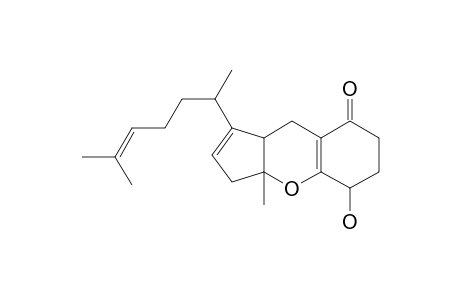 5-hydroxy-3a-methyl-1-(6-methylhept-5-en-2-yl)-3,5,6,7,9,9a-hexahydrocyclopenta[b]chromen-8-one