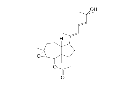 AZULENO[5,6-B]OXIREN-2-OL, DECAHYDRO-5-(5-HYDROXY-1,5-DIMETHYL-1,3-HEXADIENYL)-2A,7A-DIMETHYL-2-ACETATE