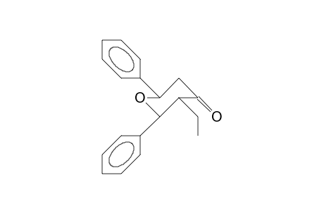 1-Oxa-2E,6E-diphenyl-3E-ethyl-4-cyclohexanone