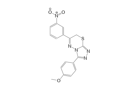 3-(4-methoxyphenyl)-6-(3-nitrophenyl)-7H-[1,2,4]triazolo[3,4-b][1,3,4]thiadiazine