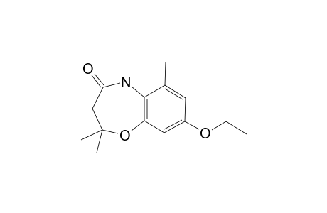 8-ETHOXY-2,3-DIHYDRO-2,2,6-TRIMETHYL-1,5-BENZOXAZEPIN-4(5H)-ONE