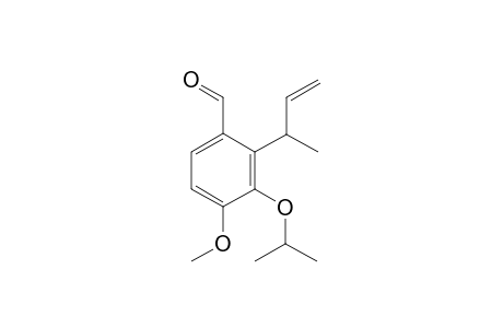 2-But-3-en-2-yl-4-methoxy-3-propan-2-yloxy-benzaldehyde