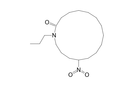 Azacyclohexadecan-2-one, 13-nitro-1-propyl-