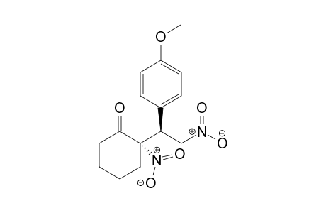 (S)-2-[(S)-1-(4-Methoxyphenyl)-2-nitroethyl]-2-nitrocyclohexanone