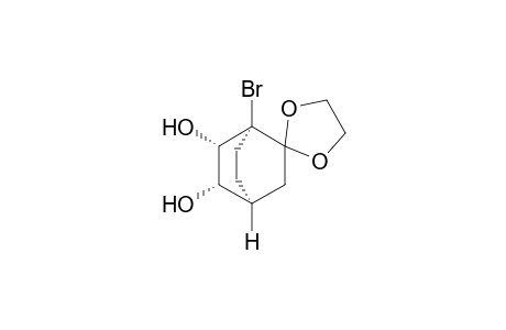 (1R,4S,5S,6S)-1-Bromo-5,6-dihydroxybicyclo[2.2.2]octan-2-one ethylene acetal