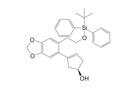 (R)-3-(6-(2-(tert-butyldiphenylsilyloxy)ethyl)benzo[d][1,3]dioxol-5-yl)cyclopent-3-enol