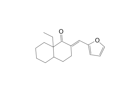 1(2H)-Naphthalenone, 8a.beta.-ethyl-2-furfurylideneoctahydro-