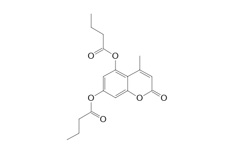 5,7-DIBUTANOYLOXY-4-METHYL-2H-1-BENZOPYRAN-2-ONE