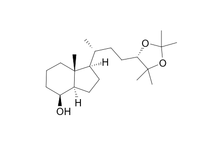 (8.beta.24S)-De-A,B-cholesta-8,24,25-triol cyclic 24,25-(1-methylethylidene acetal)