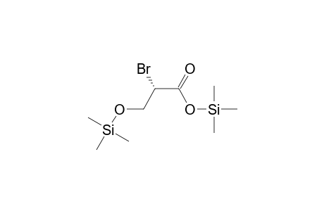 Propanoic acid, 2-bromo-3-[(trimethylsilyl)oxy]-, trimethylsilyl ester, (S)-