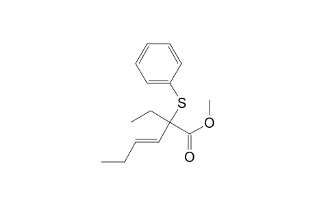 3-Hexenoic acid, 2-ethyl-2-(phenylthio)-, methyl ester, (E)-