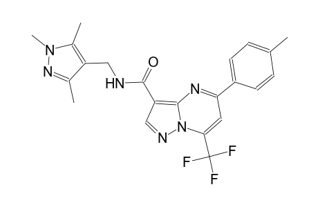 5-(4-methylphenyl)-7-(trifluoromethyl)-N-[(1,3,5-trimethyl-1H-pyrazol-4-yl)methyl]pyrazolo[1,5-a]pyrimidine-3-carboxamide