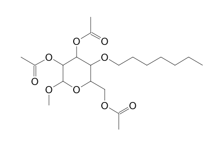 alpha-D-GLUCOPYRANOSIDE, METHYL-2,3,6-TRI-O-ACETYL-4-O-HEPTYL-