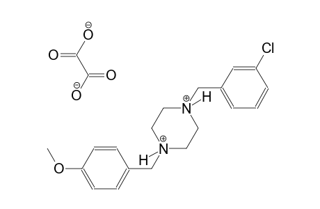 1-(3-chlorobenzyl)-4-(4-methoxybenzyl)piperazinediium oxalate