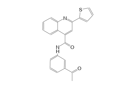 4-quinolinecarboxamide, N-(3-acetylphenyl)-2-(2-thienyl)-
