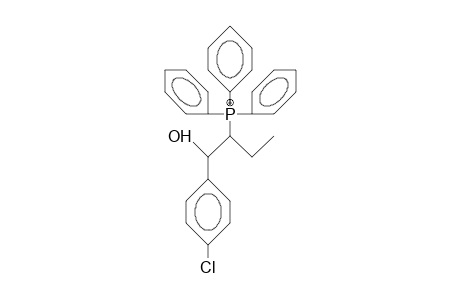 erythro-(1-Hydroxy-1-(4-chloro-phenyl)-2-butyl)-triphenyl-phosphonium cation