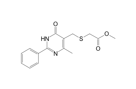 5-(Methoxycarbonyl)methylthiomethyl-6-methyl-2-phenyl-3H-pyrimidin-4-one