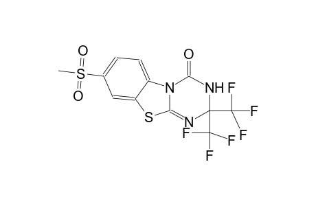7-Methanesulfonyl-2,2-bis-trifluoromethyl-2,3-dihydro-9-thia-1,3,4a-triaza-fluoren-4-one